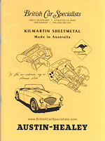 Kilmartin Sheetmetal Parts Book